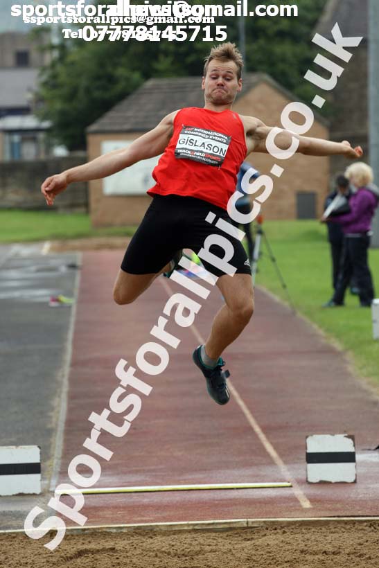 Mens decathlon long jump, EAP International Cominted Events, Hexham. Photo: David T. Hewitson/Sports for All Pics